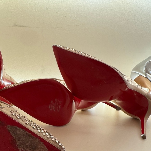 Christian Louboutin Follies 100MM Mesh Strass Pumps - Picture 6 of 6